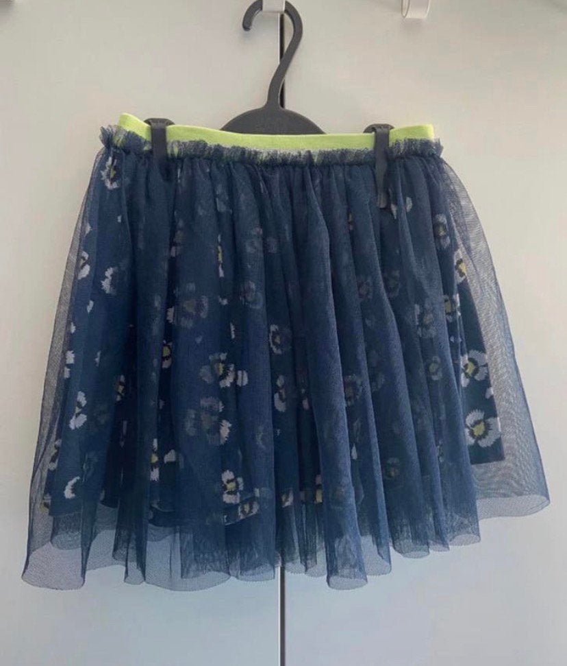 HEMA rok tule met bloemen  Maat:134-140 | 8-9 jaar, Ophalen of Verzenden, Zo goed als nieuw, Meisje, Jurk of Rok