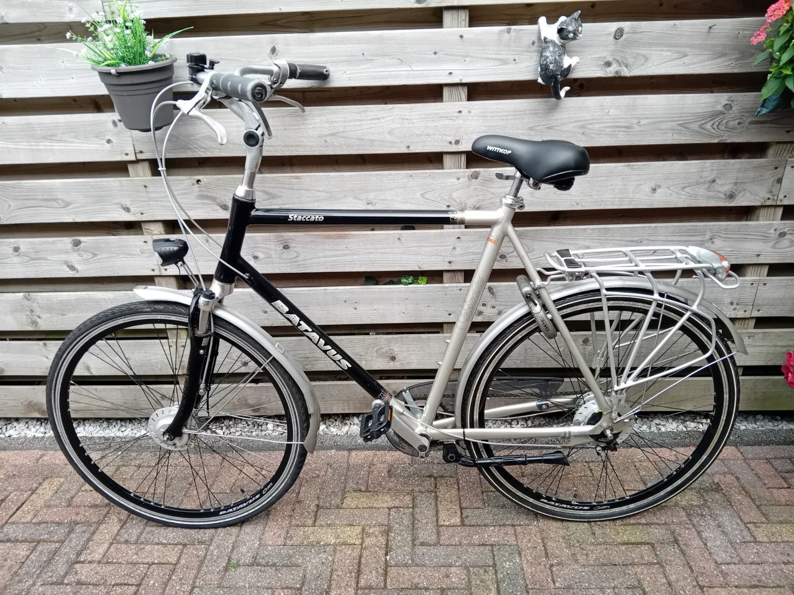 Batavus Herenfiets  65 cm., Ophalen, Gebruikt, Versnellingen, Batavus