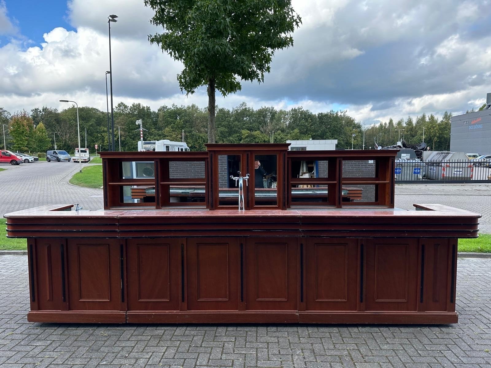 Complete Event Bar met Achterkast en Bierkoeler, Ophalen, Gebruikt