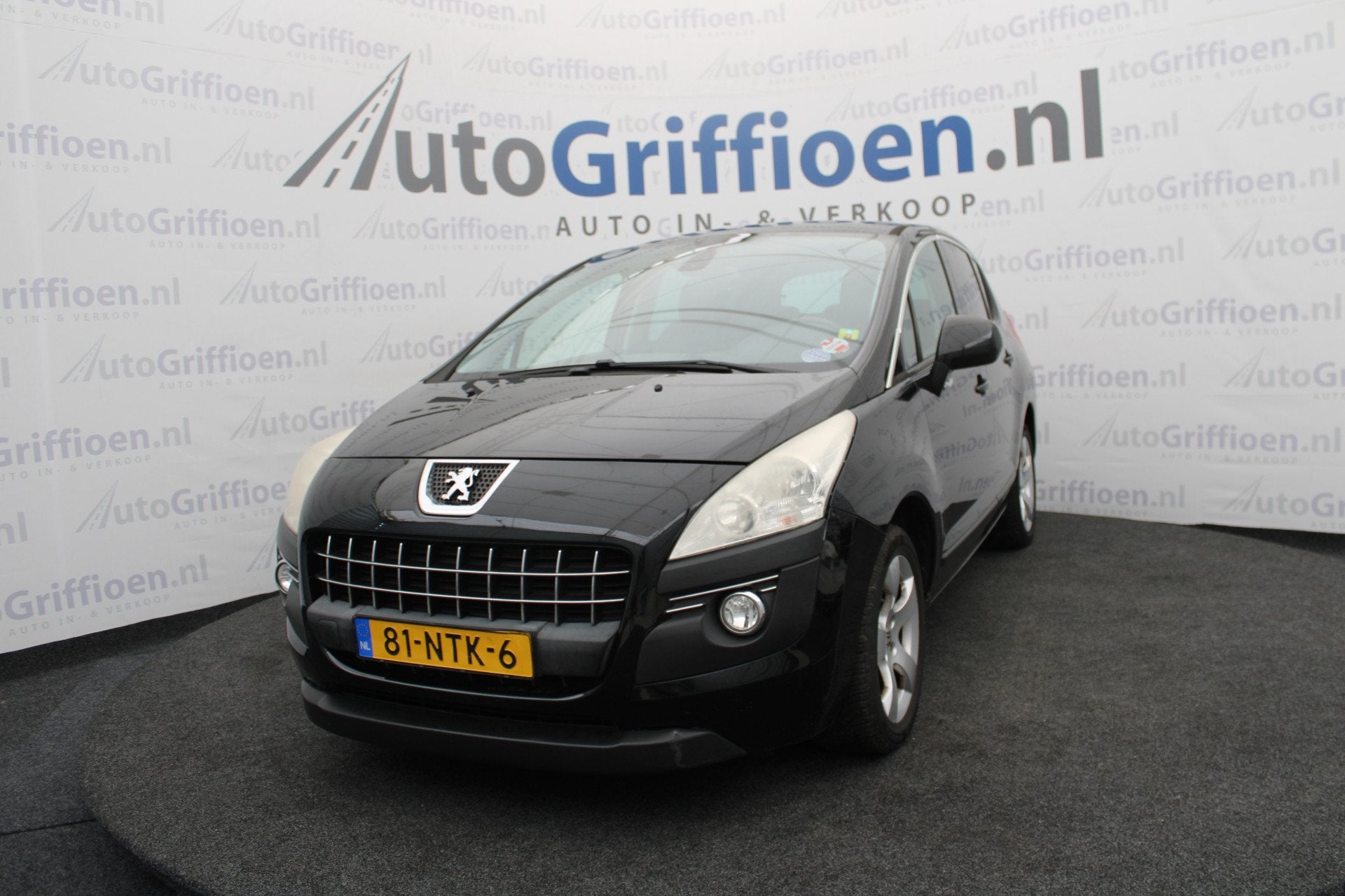 Peugeot 3008 1.6 VTi Blue Lease prima MPV met leer en trekha, Voorwielaandrijving, Gebruikt, Zwart, 4 cilinders