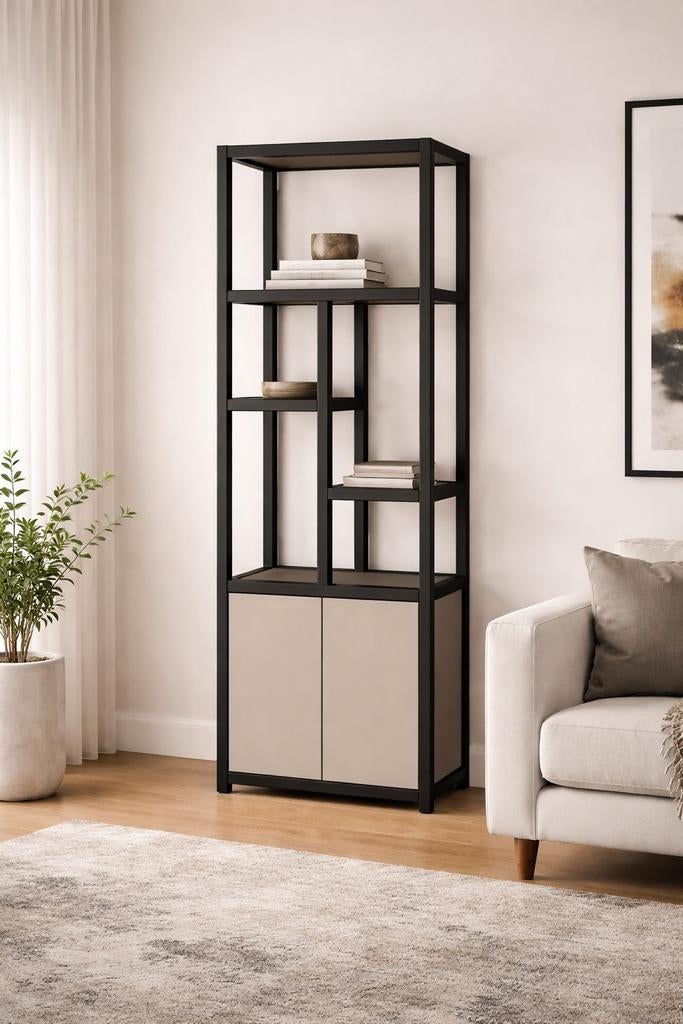 Moderne maatwerk kast met stalen frame | Industrieel design, Met deur(en), 200 cm of meer, Nieuw, 25 tot 50 cm
