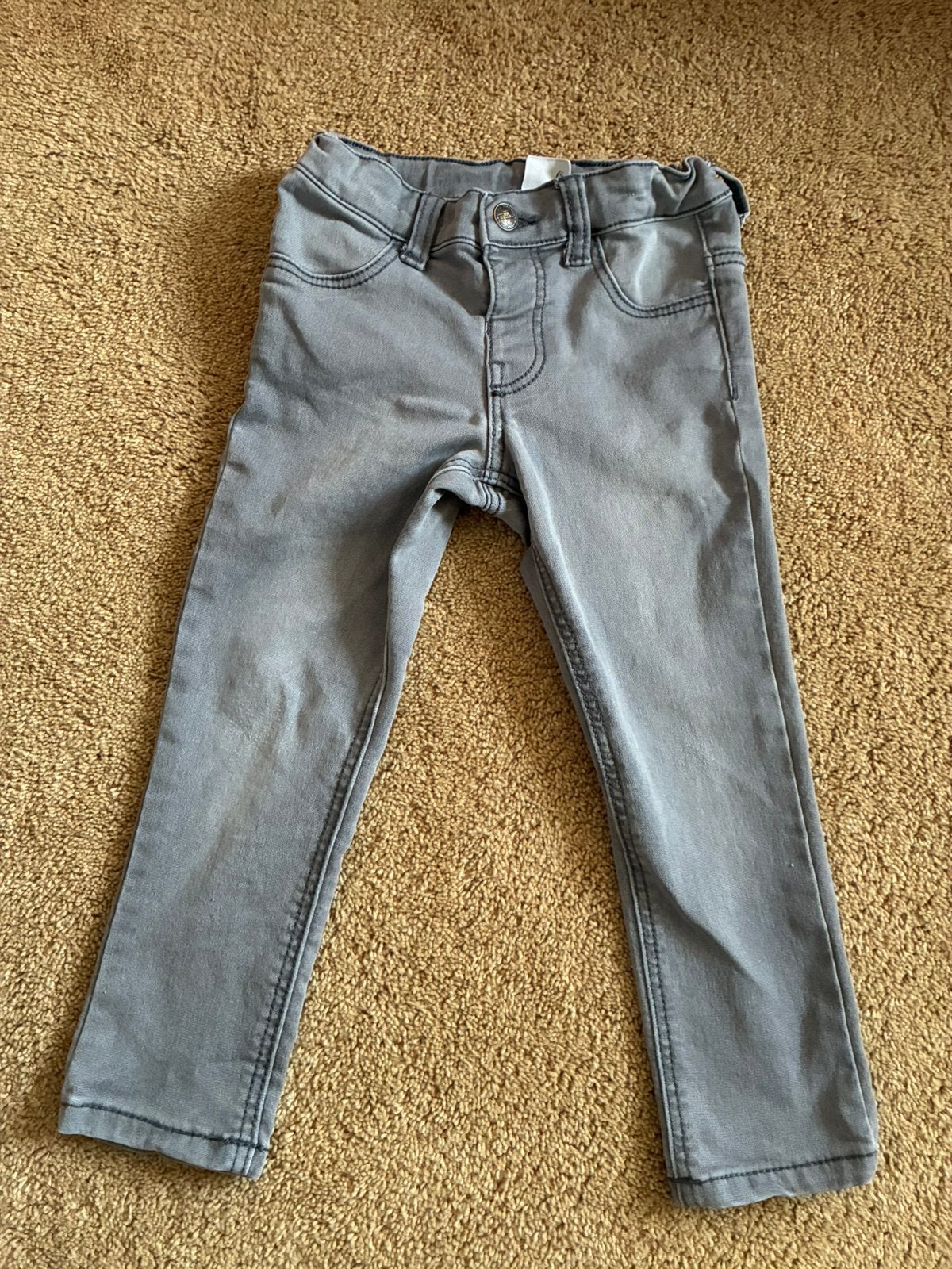 Spijkerbroek maat 98, lichtgrijs, Ophalen of Verzenden, Gebruikt, Jongen of Meisje, Broek