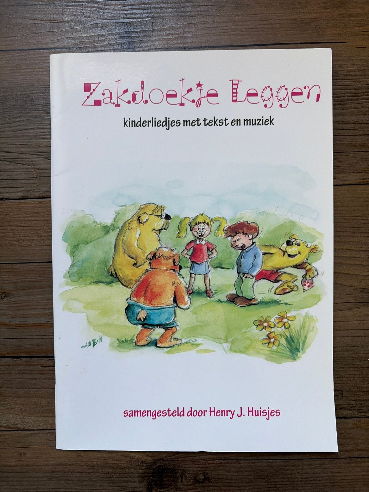 Zakdoekje Leggen: Kinderliedjes met tekst en muziek, Ophalen of Verzenden, Zo goed als nieuw, 2 tot 3 jaar