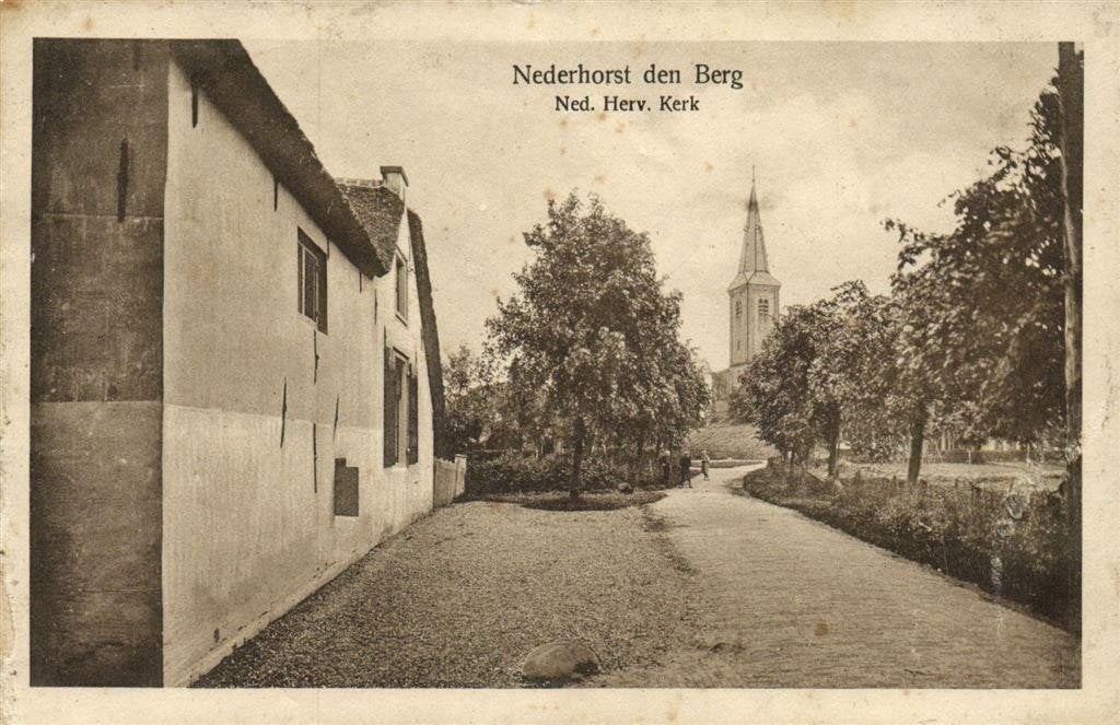 Nederhorst den Berg, Ned. Herv. Kerk - ongelopen, Ophalen of Verzenden, 1920 tot 1940, Ongelopen, Noord-Holland