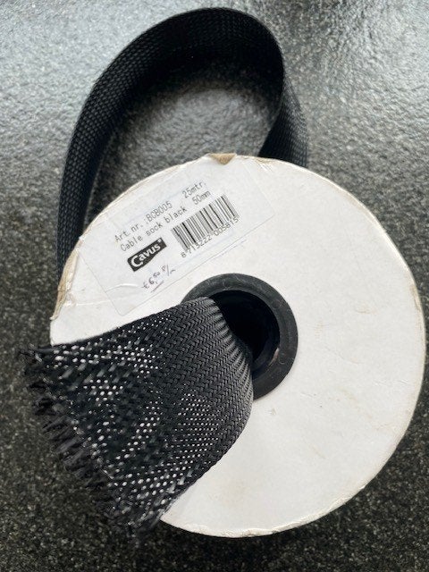 Cavus Cable Sock zwart - Kabelkous - 50mm, Ophalen of Verzenden, Nieuw, Overige merken, Overige typen