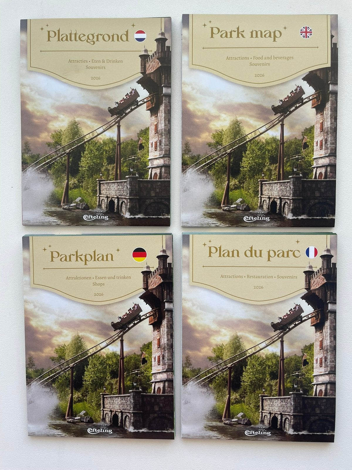 Efteling Pattegrond set 2026 De Vliegende Hollander, Verzamelen, Efteling, Ophalen of Verzenden, Button of Speldje