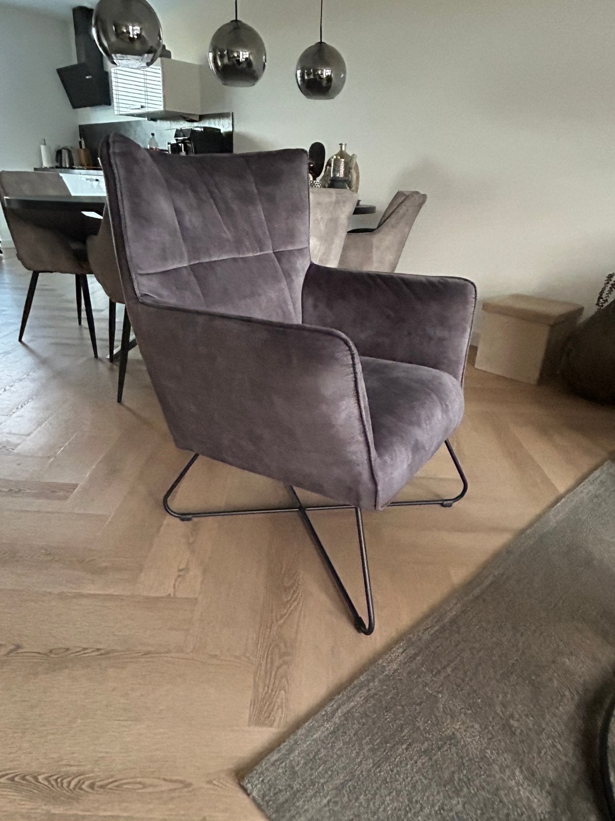 Fauteuils antreciet grijs, Huis en Inrichting, Ophalen, Minder dan 75 cm, Zo goed als nieuw, Stof