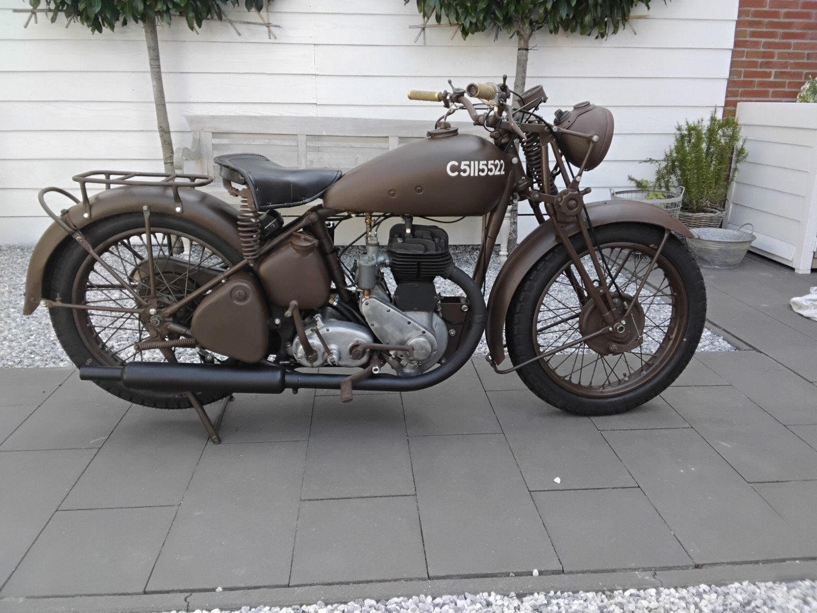 BSA WM20 1943, Motoren, Gebruikt, 1 cilinder, 500 cc