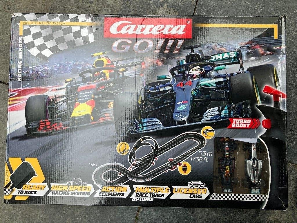 Carrara go racing heroes Max verstappen, Carrera, Ophalen of Verzenden, Elektrisch, Met looping