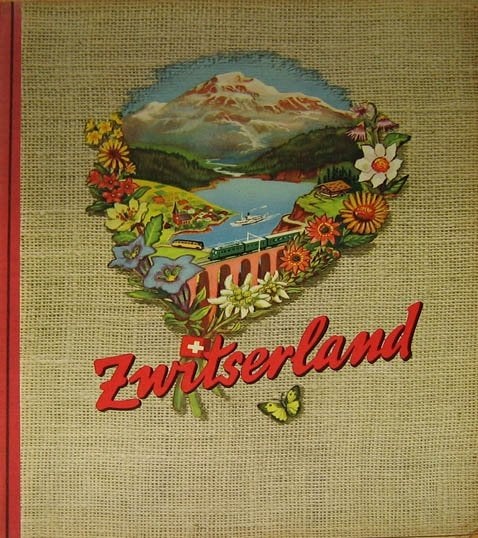Zwitserland (plaatjesalbum Douwe Egberts compleet), Overige merken, Europa, Ophalen of Verzenden, Zo goed als nieuw