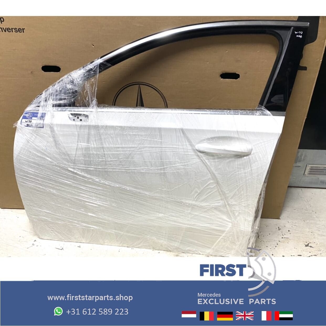 W177 DEUR COMPLEET PORTIER WIT LINKS VOOR Mercedes A Klasse, Gebruikt, -, Deur, Voor