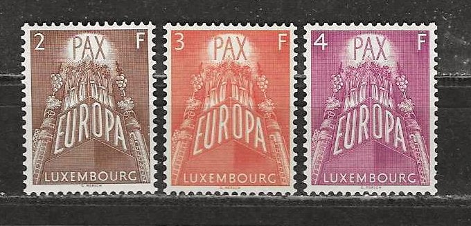 Europa zegels Luxemburg 572-574 postfris, Postzegels en Munten, Postzegels | Volle albums en Verzamelingen, Ophalen of Verzenden