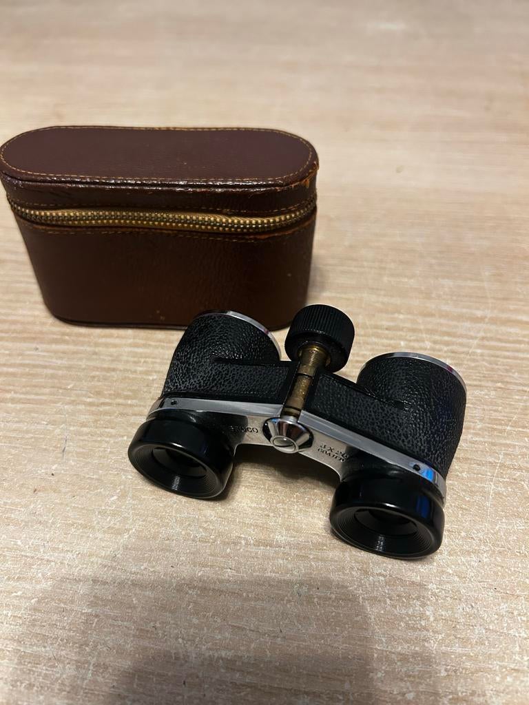 Vintage Broco 3x26 Operakijker met etui, Gebruikt, Minder dan 8x, Overige typen, Ophalen of Verzenden