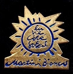 Martini Bianci pin, Verzamelen, Speldjes, Pins en Buttons, Verzenden, Nieuw, Stad of Land, Speldje of Pin