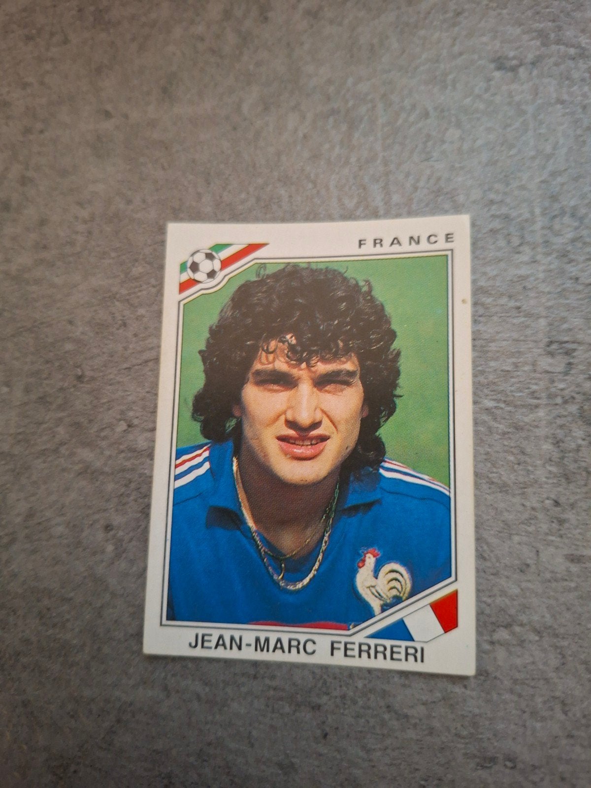 Panini sticker WK 86 Mexico. Jean-Marc Ferreri Frankrijk., Ophalen of Verzenden, Zo goed als nieuw, Sticker