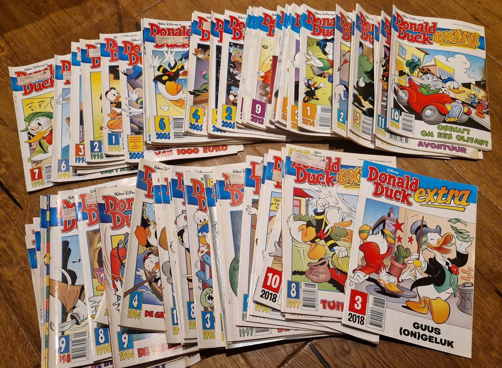 Grote stapel Donald Duck Extra tijdschriften, Meerdere comics, Ophalen of Verzenden, Gelezen, Europa