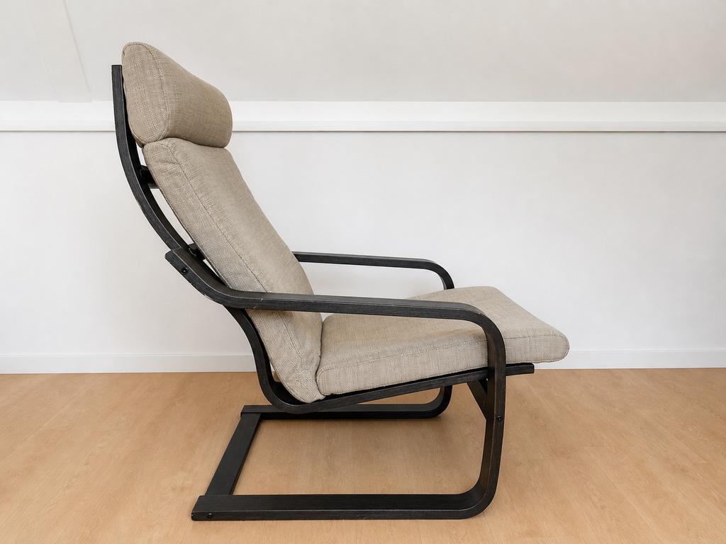 POÄNG fauteuil, Ophalen, Gebruikt, Minder dan 75 cm, Stof