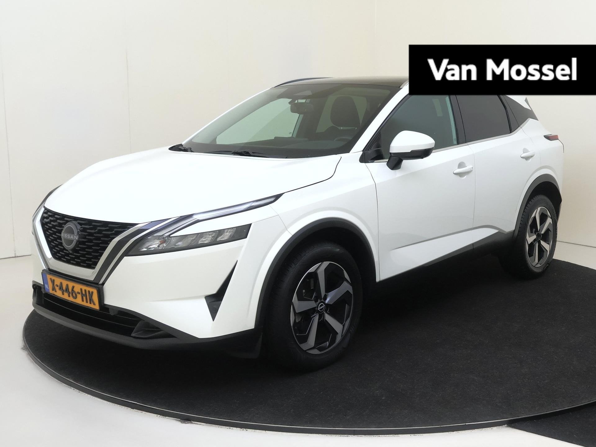 Nissan Qashqai 1.3 MHEV Xtronic N-Connecta | Navigatie | App, Auto's, Stof, Euro 6, Wit, Origineel Nederlands