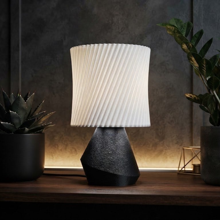 3D geprinte Modern Texture Lamp – design tafellamp ca. 40 cm, Kunststof, Nieuw, Sfeerlamp, 40 cm