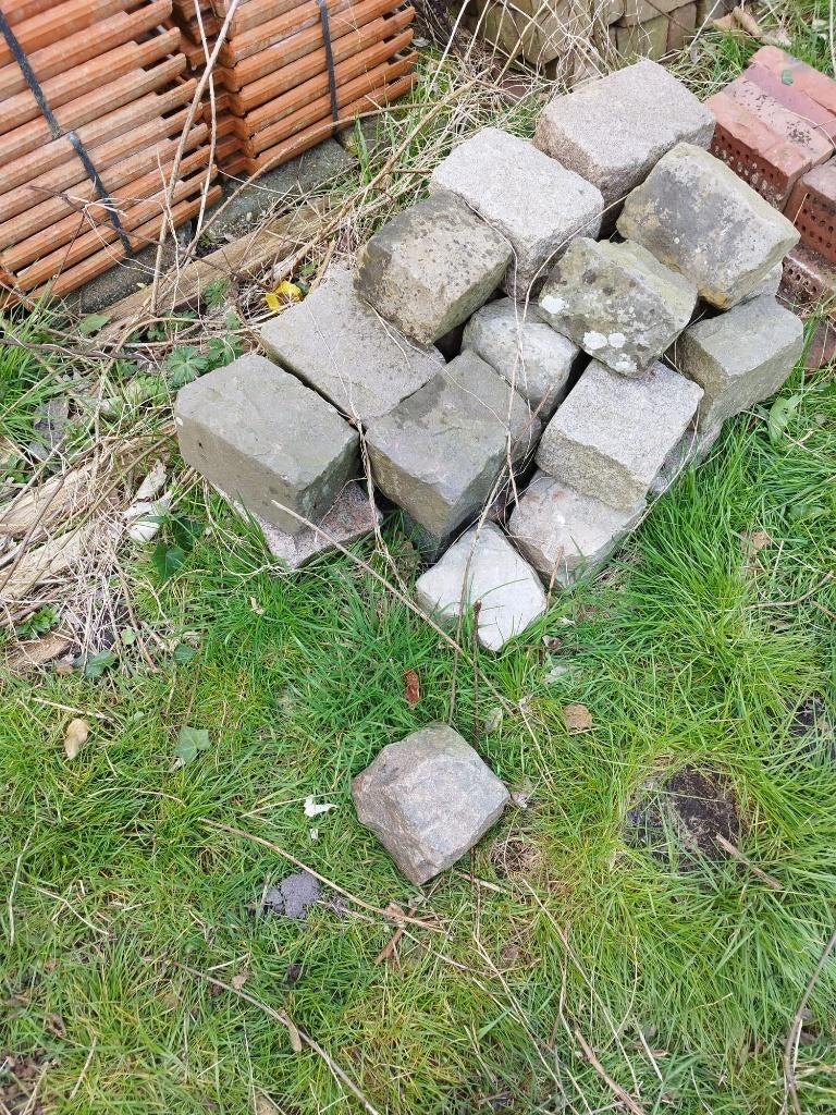 Blokken natuursteen., Tuin en Terras, Ophalen, Gebruikt, Overige typen, Natuursteen