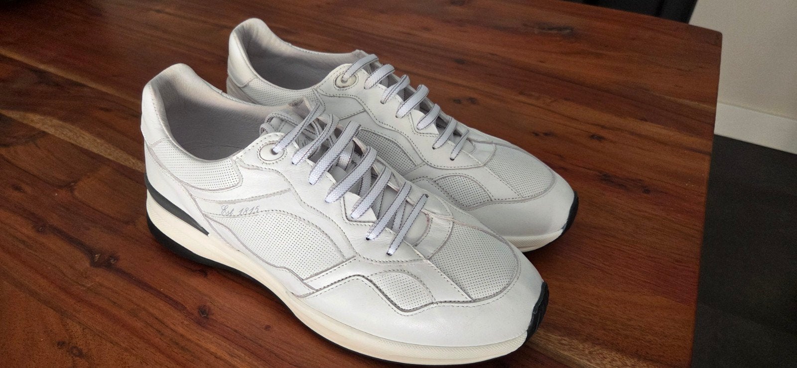 Van Lier Ferro sneakers wit gladleren maat 43 👞, Kleding | Heren, Schoenen, Ophalen of Verzenden, Nieuw, Wit