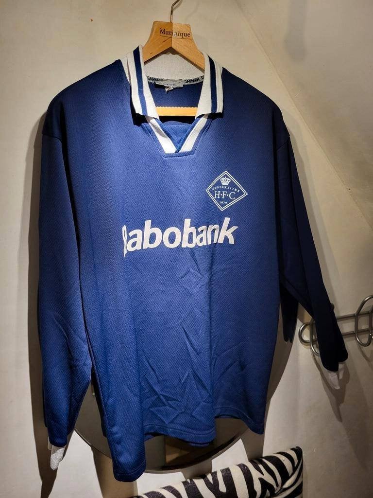 HFC retro voetbalshirt maat XL, Niet bekend, Blauw, Maat 56/58 (XL), Ophalen of Verzenden