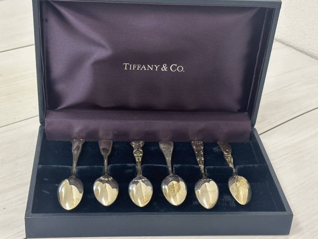 Tiffany & Co. Sterling zilveren lepels, set van 6, Ophalen of Verzenden
