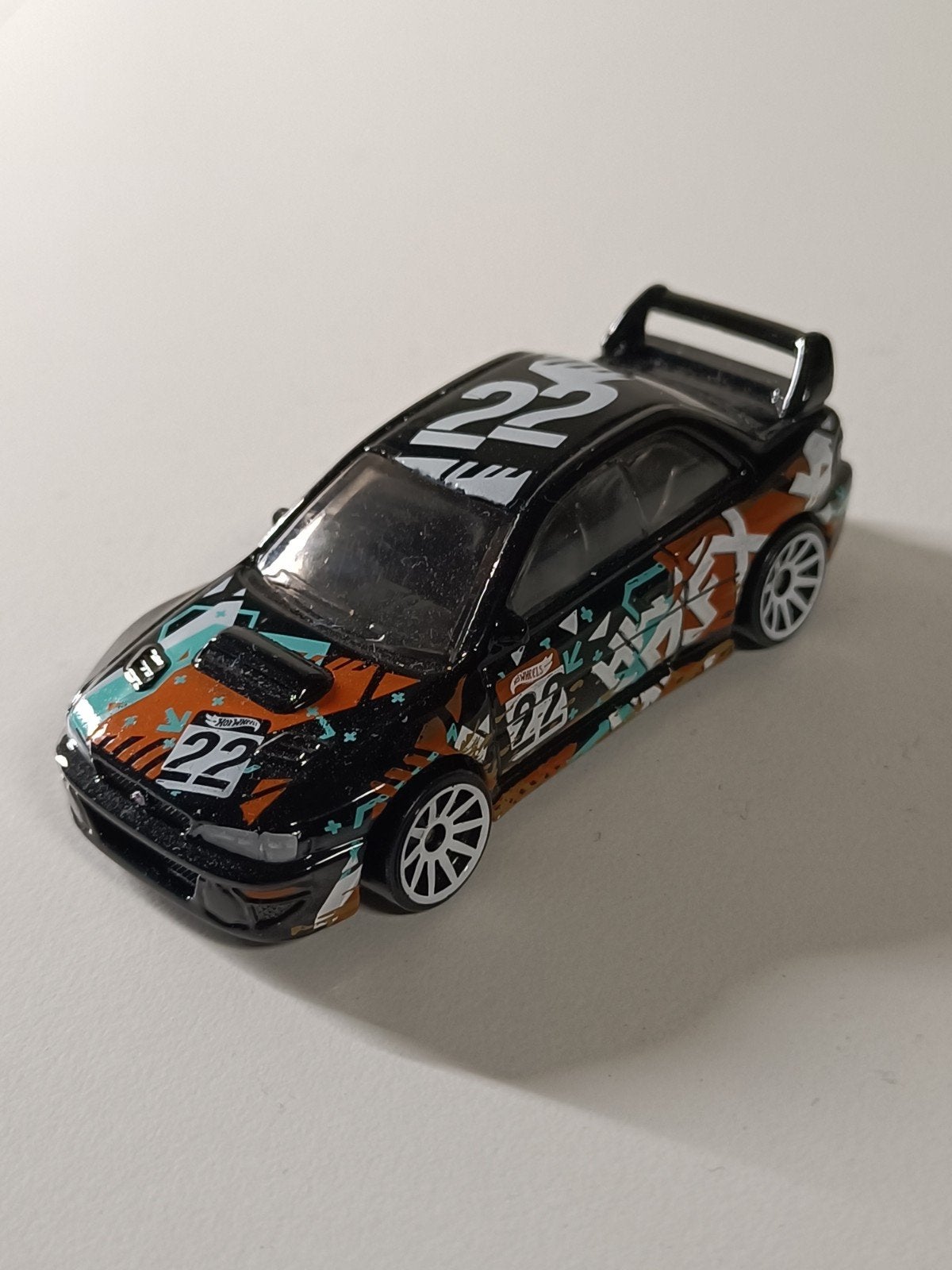Hot Wheels Subaru Impreza 22B STi Rally Auto, Ophalen of Verzenden, Zo goed als nieuw, Auto