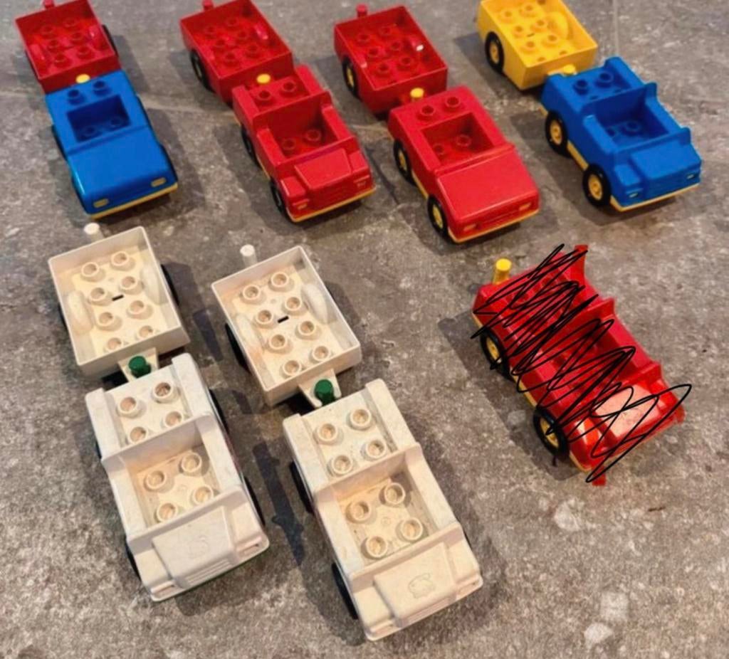 Lego Duplo voertuigen – vintage modellen, Ophalen of Verzenden, Gebruikt, Duplo