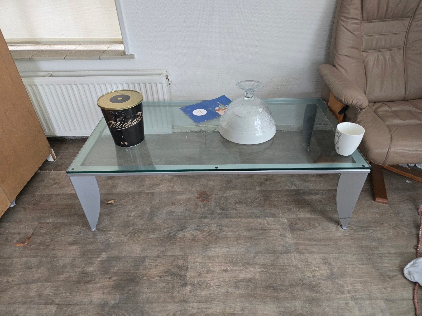 Glazen bijzettafel gratis ophalen, Ophalen of Verzenden