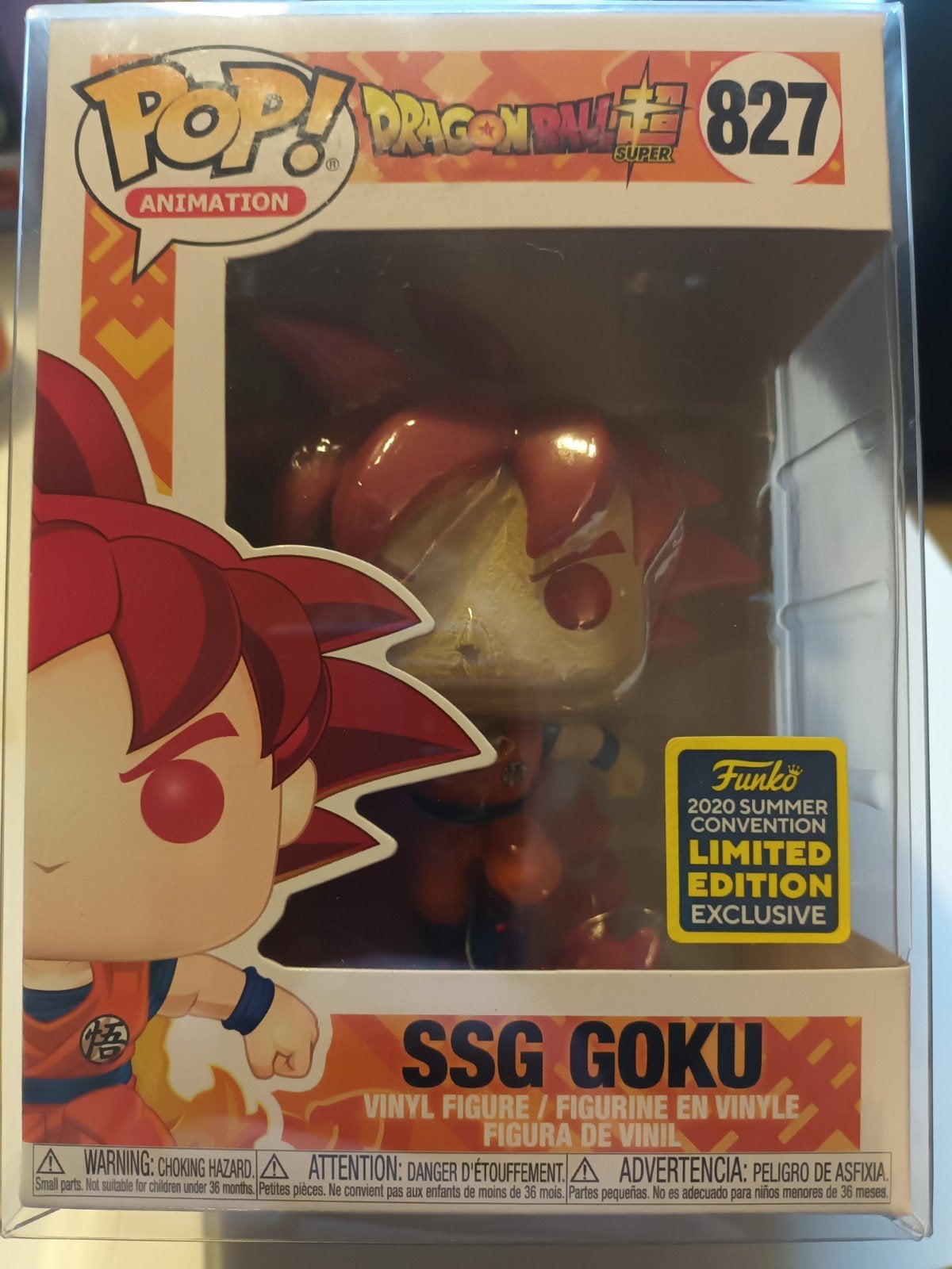 Funko Pop! Dragon Ball Super SSG Goku 827 Limited Edition, Ophalen of Verzenden, Nieuw