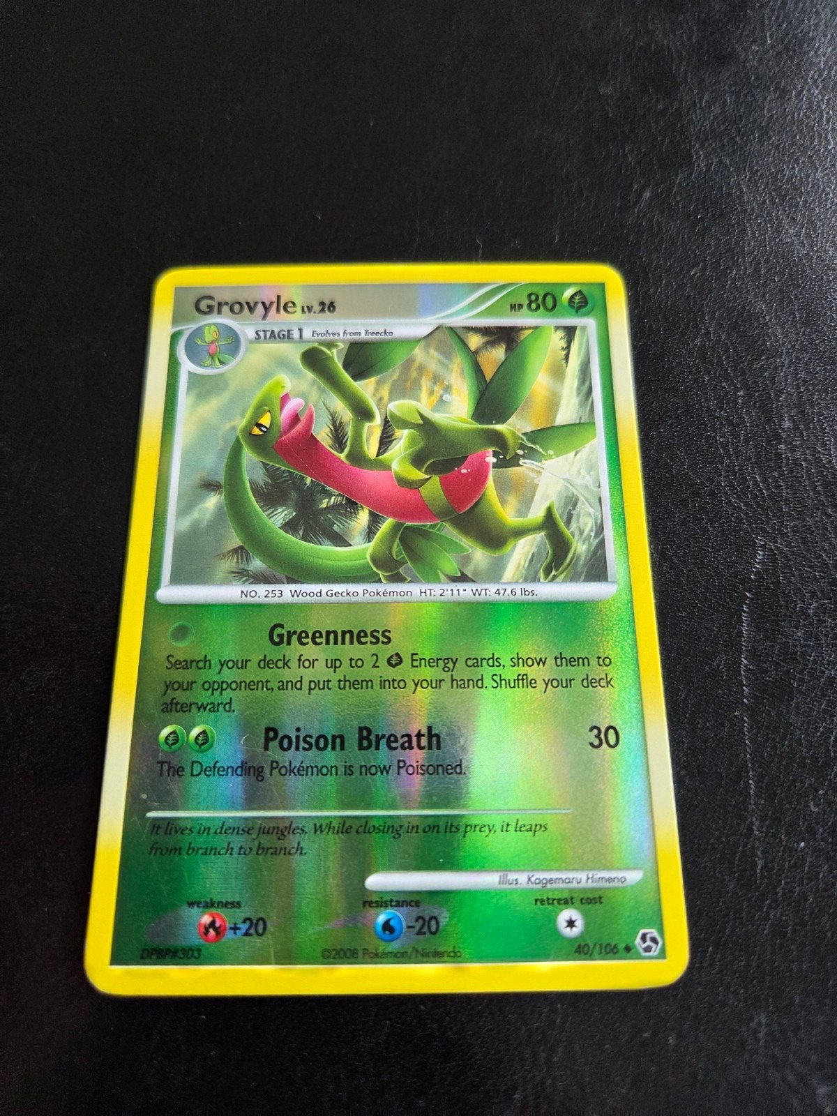 Groovyle Pokémon kaart - Stage 1 - HP80, Ophalen of Verzenden, Gebruikt, Losse kaart