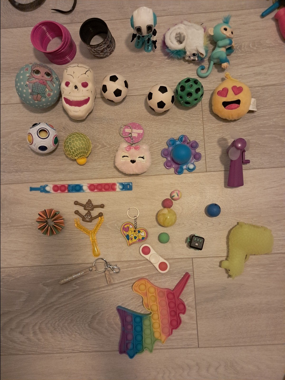 35 fidget toys, Kinderen en Baby's, Speelgoed | Babyspeelgoed, Ophalen, Gebruikt, Overige typen, Met licht