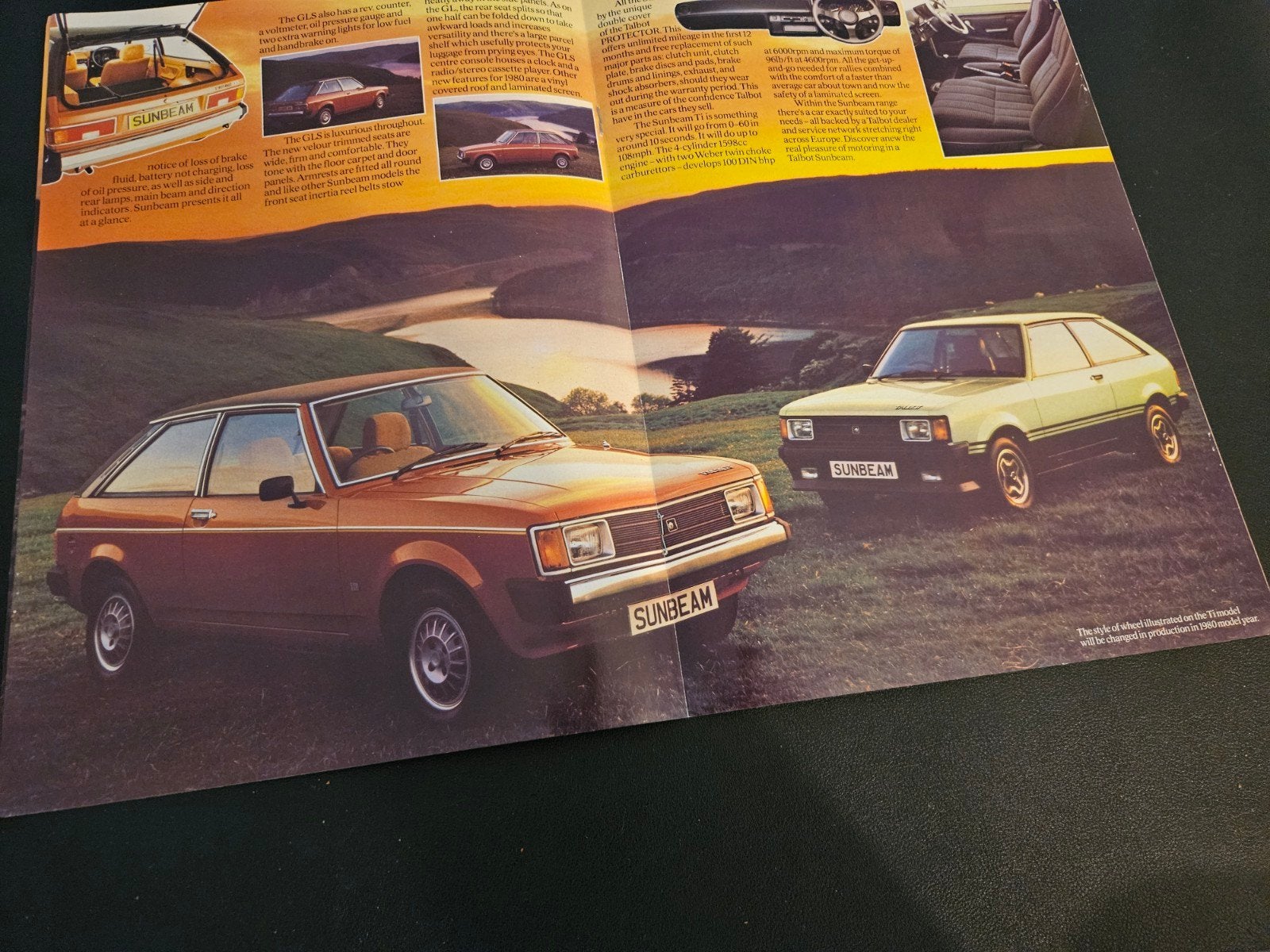Brochure Talbot Sunbeam 1980 UK, Ophalen of Verzenden, Zo goed als nieuw, Overige merken