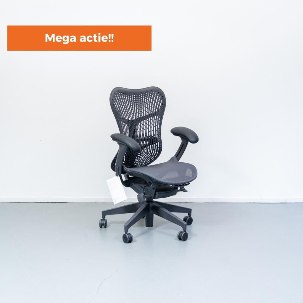 MEGA ACTIE! 75x Herman Miller Mirra 2 Bureaustoel - Graphite