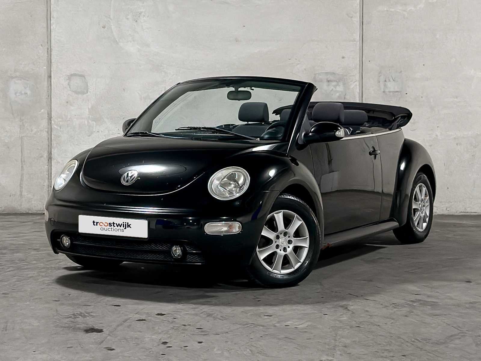 Volkswagen New Beetle Cabriolet 1.4 75pk 2003, JZ-946-D, Auto's, Gebruikt, Beetle (Kever), Cabriolet, 4 stoelen