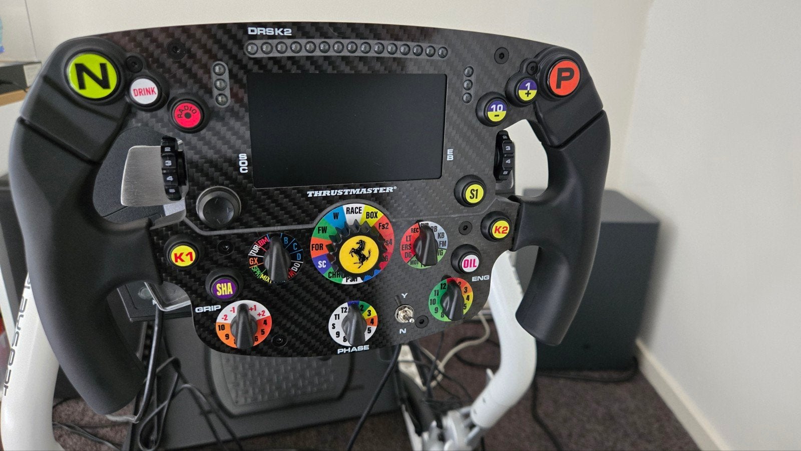 Thrustmaster SF1000 Ferrari F1 racestuur met pedalen, Racestuur, Force feedback, Ophalen of Verzenden, Zo goed als nieuw