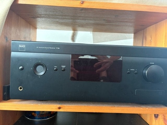 NAD Surround Receiver T758 + boxen, Overige systemen, Zo goed als nieuw, 120 watt of meer, Ophalen