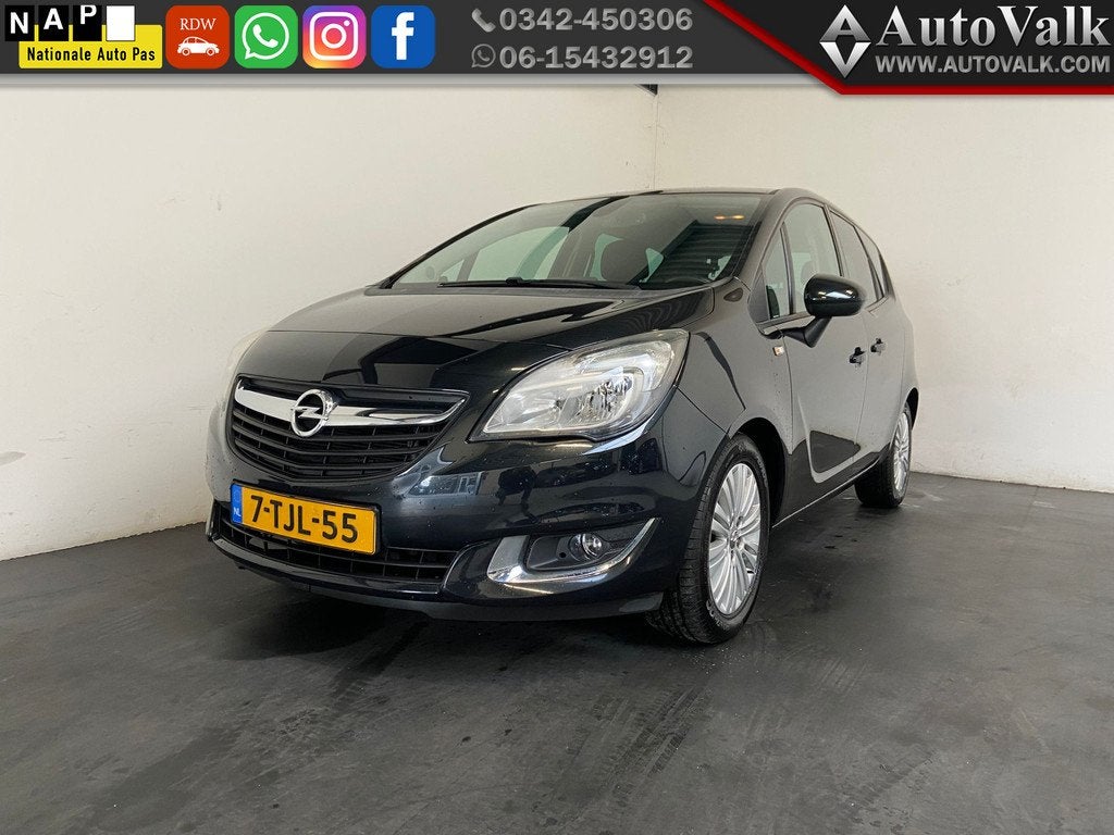 Opel Meriva 1.4 Turbo Design Edition. APK 05-2027!, Auto's, Opel, Voorwielaandrijving, Gebruikt, 4 cilinders, Zwart