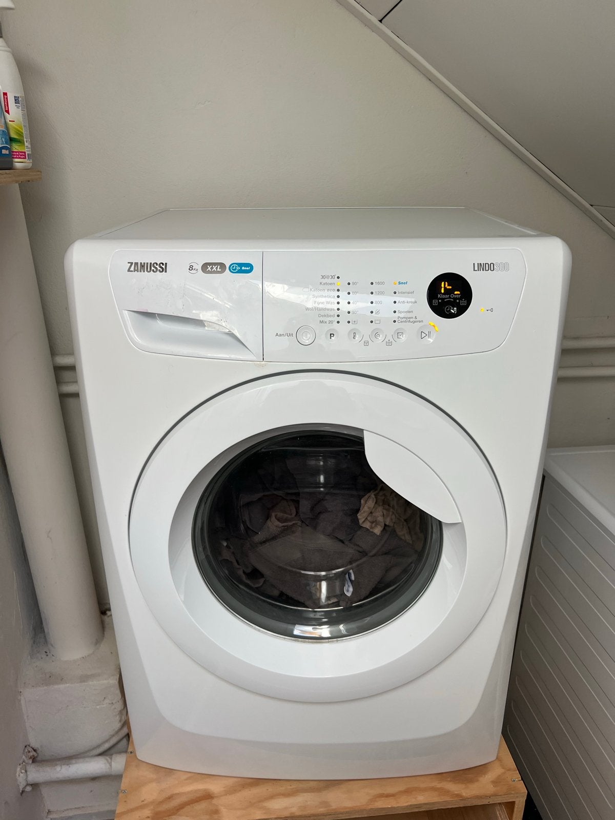 Zanussi Lindo 300 Wasmachine en droger 8kg XXL, Witgoed en Apparatuur, Wasmachines, Ophalen, 1200 tot 1600 toeren, Gebruikt, 8 tot 10 kg