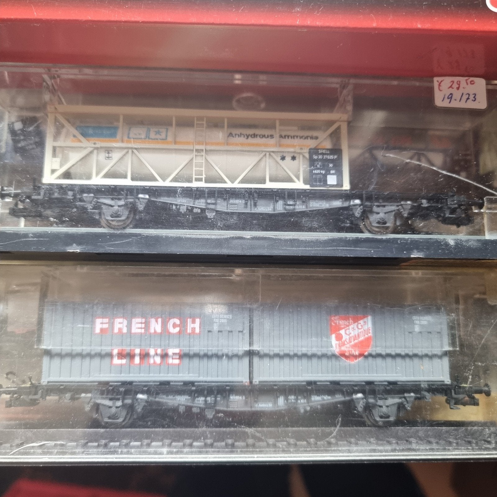 CONTAINER WAGONS EN DIVERS SCENERY AUTO'S/TRUCKS MODELS, Ophalen of Verzenden, Gebruikt, Gelijkstroom, Overige merken