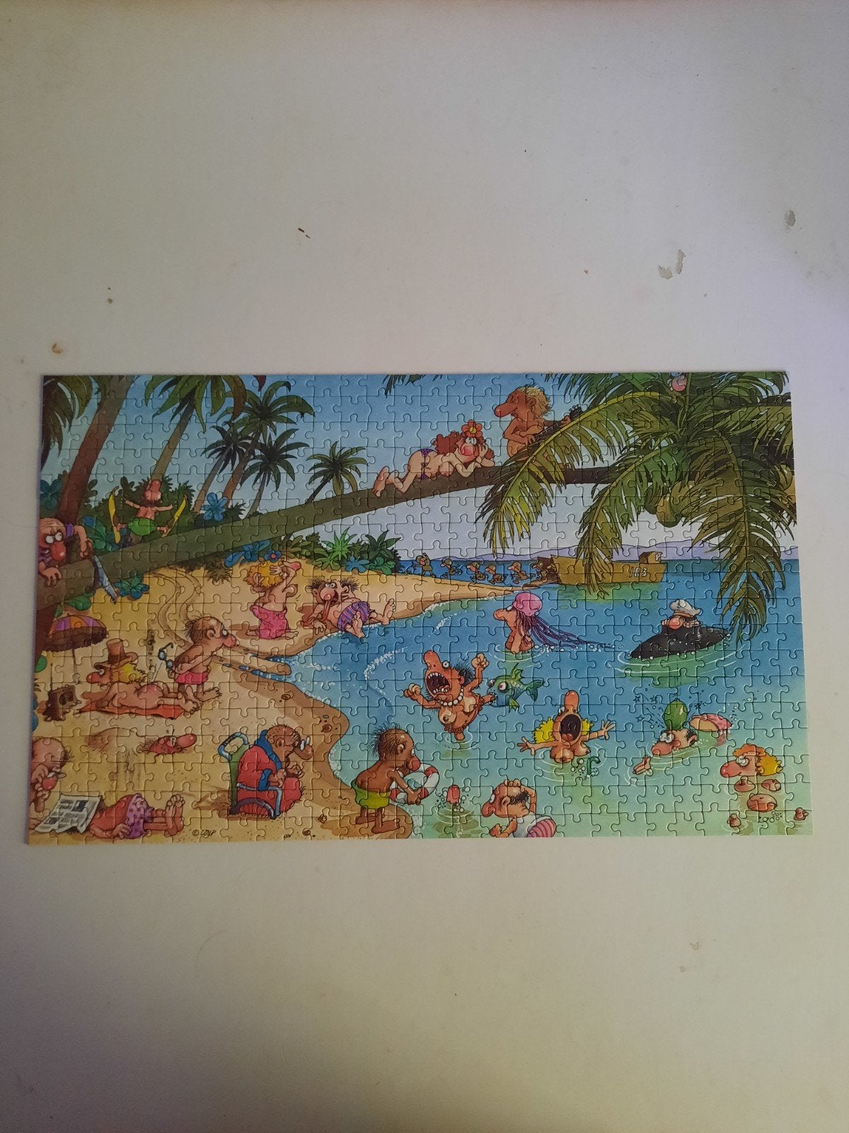 Vintage Loup puzzel The beachies, Ophalen of Verzenden, 500 t/m 1500 stukjes, Zo goed als nieuw, Legpuzzel