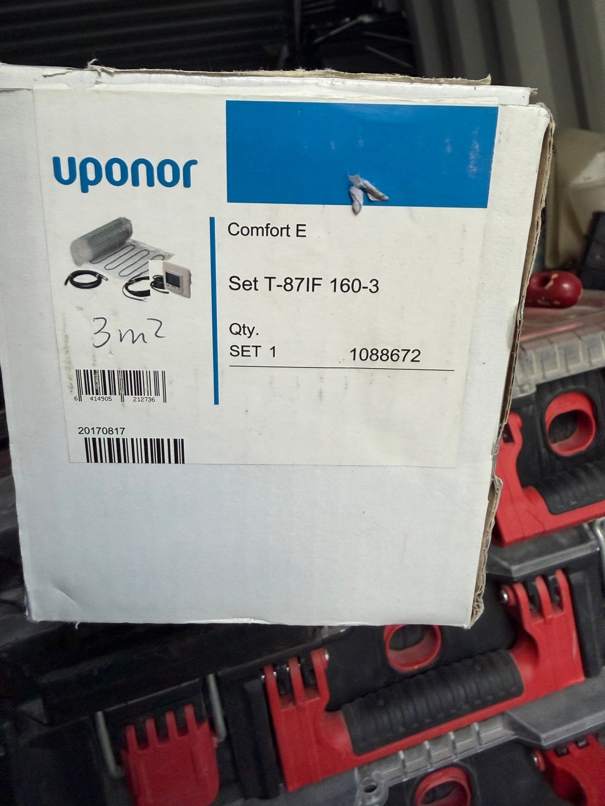 Uponor Comfort E Elektrische Vloerverwarming 3m² Nieuw, Ophalen, Nieuw, 500 tot 800 watt, Overige typen