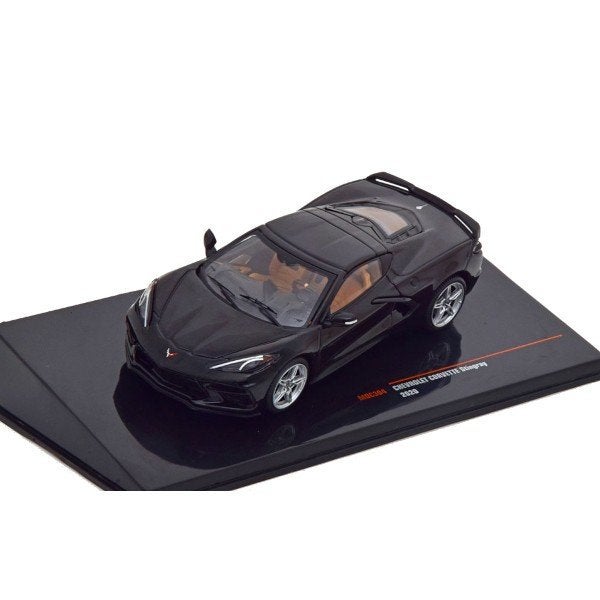 Chevrolet Corvette Sting Ray 2020 Zwart Model 1/43 Ixo Model, Overige merken, Nieuw, Ophalen of Verzenden, Ixo Model