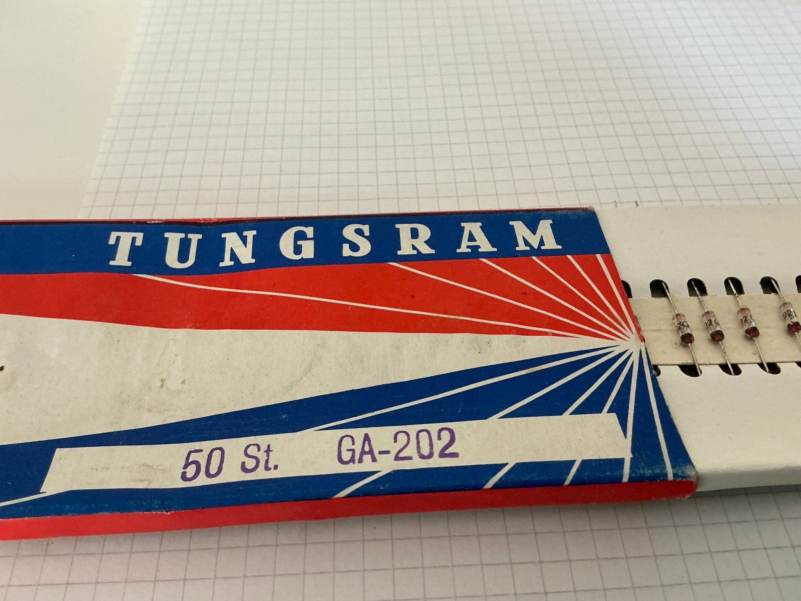GA-202 Germanium diode Tungsram, Tungsram, Ophalen of Verzenden, Zo goed als nieuw, NA