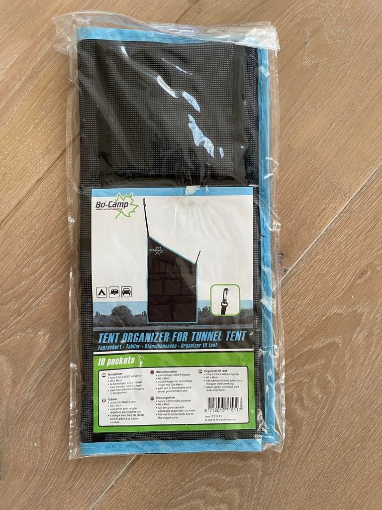 Bo-Camp Tent Organizer voor Tunnel Tent - 10 Vakken, Ophalen, Nieuw