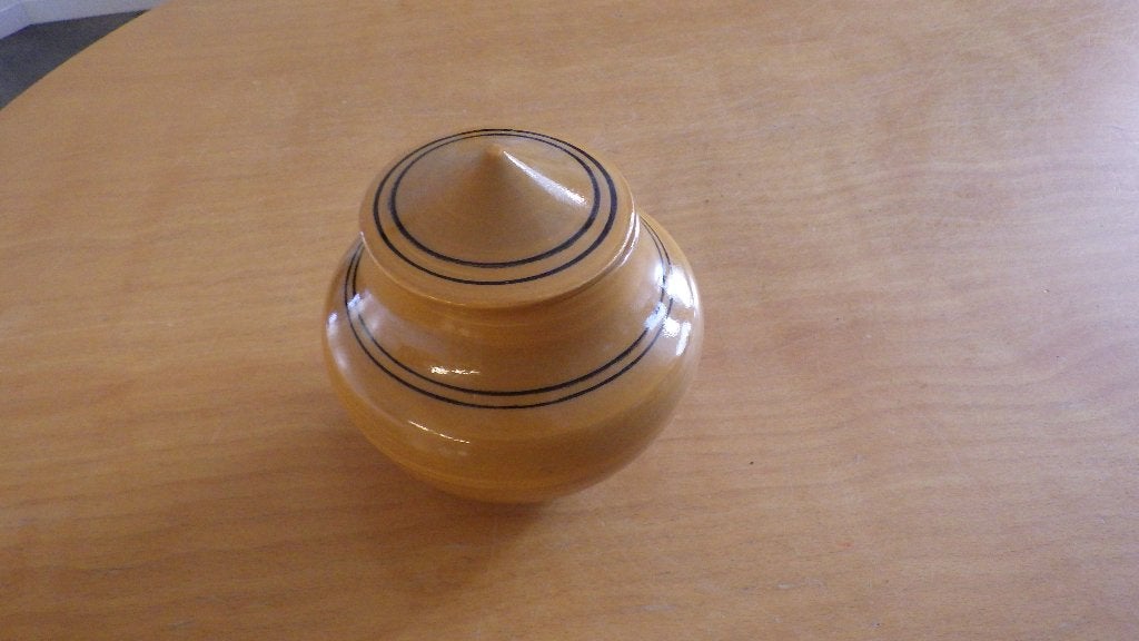 retro potje van keramiek, Verzamelen, Ophalen of Verzenden, Overige typen
