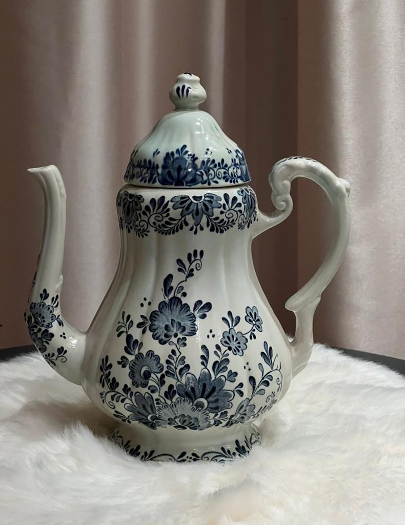 Delfsblauw koffiepot / theepot, Antiek en Kunst, Antiek | Servies los, Ophalen of Verzenden