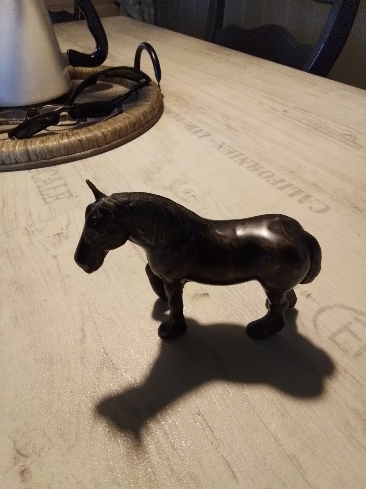 prachtig bronzen paardje, Ophalen of Verzenden, Beeldje of Figuurtje