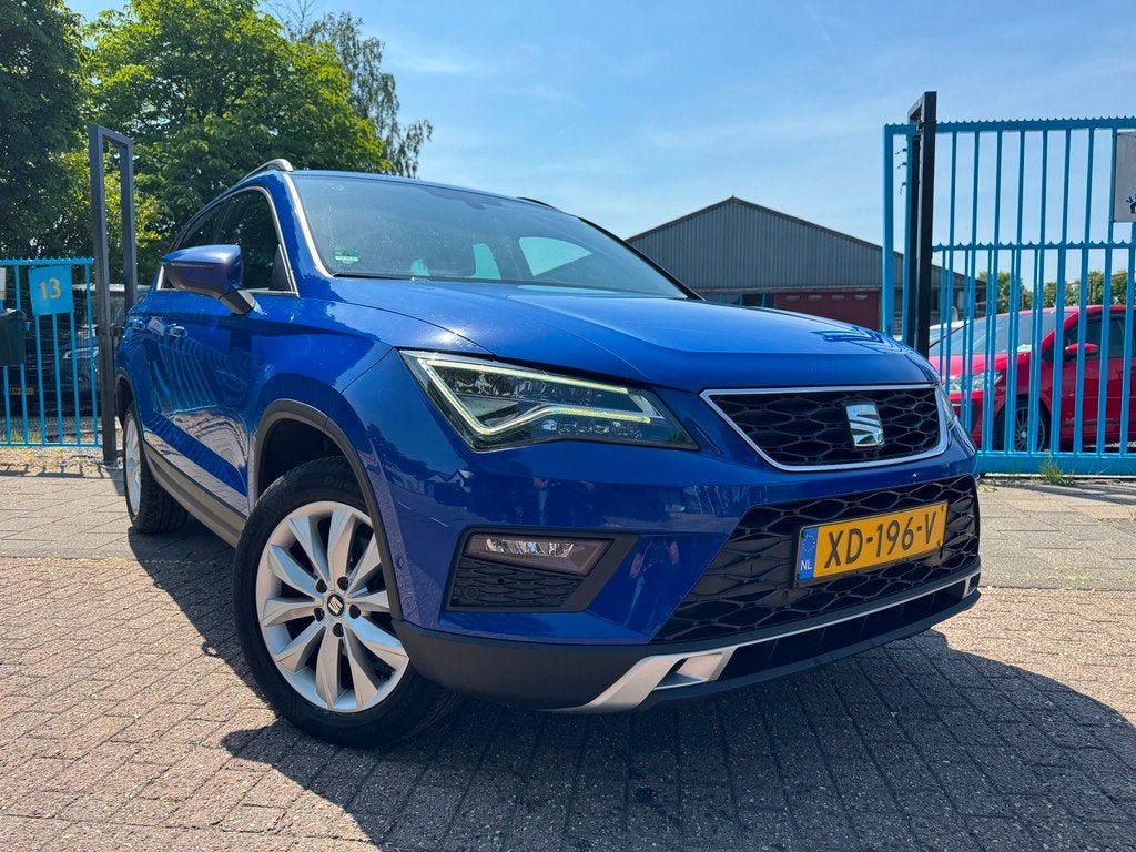 Seat Ateca 1.5 TSI Style Clima Elek Pakket Navi Cruise Pdc L, Voorwielaandrijving, 4 cilinders, 150 pk, Blauw